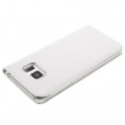 Samsung Galaxy S7 Edge (G935) baltas odinis atverčiamas Smart Wallet dėklas - piniginė