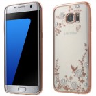 Samsung Galaxy S7 edge (G935) „Nature“ silikoninis skaidrus dėklas, rožinis