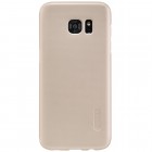 Samsung Galaxy S7 Edge (G935) Nillkin Frosted Shield auksinis plastikinis dėklas