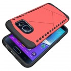 Sustiprintos apsaugos Samsung Galaxy S7 edge G935 raudonas kieto silikono (TPU) ir plastiko dėklas