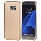 Samsung Galaxy S7 Edge (G935) „Rock“ Slim Leather auksinis odinis dėklas - nugarėlė