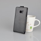 Samsung Galaxy S7 (G930) „J&R“ klasikinis vertikaliai atverčiamas juodas odinis dėklas