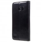 Samsung Galaxy S7 (G930) „CaseMe“ solidus atverčiamas juodas odinis dėklas - knygutė