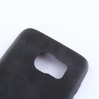 Slim Leather Samsung Galaxy S7 G930F juodos spalvos odinis dėklas - nugarėlė