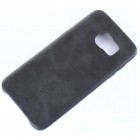 Slim Leather Samsung Galaxy S7 G930F juodos spalvos odinis dėklas - nugarėlė