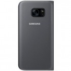 Samsung Galaxy S7 (G930) originalus Flip Wallet Cover atverčiamas juodas odinis dėklas - piniginė