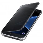 Samsung Galaxy S7 (G930) originalus Clear View Cover atverčiamas juodas dėklas