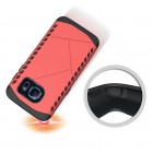 Sustiprintos apsaugos Samsung Galaxy S7 G930 raudonas kieto silikono (TPU) ir plastiko dėklas