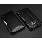 „Kalaideng“ Royale atverčiamas juodas odinis Samsung Galaxy S7 Edge (G935) dėklas