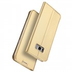 „Dux Ducis“ Skin serijos Samsung Galaxy S8 (G950) auksinis odinis atverčiamas dėklas 