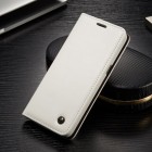Samsung Galaxy S8 (G950) „CaseMe“ solidus atverčiamas baltas odinis dėklas - knygutė