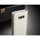 Samsung Galaxy S8+ (G955) „CaseMe“ solidus atverčiamas baltas odinis dėklas - knygutė