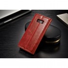 Samsung Galaxy S8 (G950) „CaseMe“ solidus atverčiamas raudonas odinis dėklas - knygutė