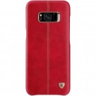 „Nillkin“ Englon Samsung Galaxy S8 (G950) raudonas odinis dėklas - nugarėlė
