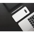 Samsung Galaxy S8 (SM-G950) Nillkin Frosted Shield baltas plastikinis dėklas + apsauginė ekrano plėvelė