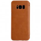 Prabangus „Nillkin“ Qin serijos rudas odinis atverčiamas Samsung Galaxy S8 (G950)