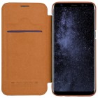 Prabangus „Nillkin“ Qin serijos rudas odinis atverčiamas Samsung Galaxy S8 (G950)