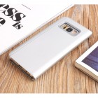 Samsung Galaxy S8 (G950) plastikinis atverčiamas sidabrinis dėklas