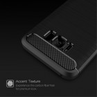 Samsung Galaxy S8+ (G955) „Carbon“ kieto silikono TPU juodas dėklas - nugarėlė