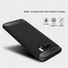 Samsung Galaxy S8+ (G955) „Carbon“ kieto silikono TPU juodas dėklas - nugarėlė
