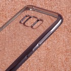 Samsung Galaxy S8+ (G955) Silikoninis skaidrus dėklas, pilkas