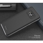 Samsung Galaxy S8+ (G955) „IPAKY“ kieto silikono TPU juodas (pilkais apvadais) dėklas - nugarėlė