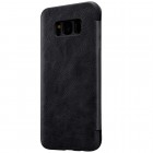 Prabangus „Nillkin“ Qin serijos juodas odinis atverčiamas Samsung Galaxy S8+ (G955)