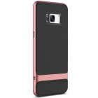 „Rock“ Royce sustiprintos apsaugos Samsung Galaxy S8 (G950) juodas rožinės spalvos apvadais kieto silikono (TPU) ir plastiko dėklas