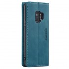 Samsung Galaxy S9 (G960) CaseMe Retro solidus atverčiamas žalias odinis dėklas - knygutė