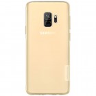 Samsung Galaxy S9 (G960) Nillkin Nature plonas skaidrus (permatomas) silikoninis TPU rudas dėklas