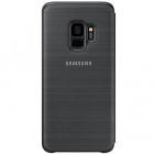 Samsung Galaxy S9 (G960) originalus Led View Cover atverčiamas juodas odinis dėklas - piniginė