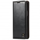 Samsung Galaxy S9+ (G965) „CaseMe“ solidus atverčiamas juodas odinis dėklas - knygutė