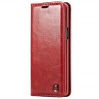 Samsung Galaxy S9+ (G965) „CaseMe“ solidus atverčiamas raudonas odinis dėklas - knygutė