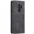 Samsung Galaxy S9+ (G965) CaseMe Retro solidus atverčiamas juodas odinis dėklas - knygutė
