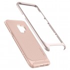 „Spigen“ Neo Hybrid sustiprintos apsaugos Samsung Galaxy S9 (G960) rožinis kieto silikono (TPU) ir plastiko dėklas