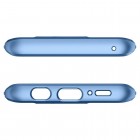 „Spigen“ Thin Fit 360 plastikinis Samsung Galaxy S9 (G960) telefonams mėlynas dėklas - nugarėlė + apsauginis ekrano stiklas