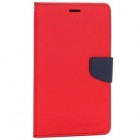 „Mercury“ Fancy Samsung Galaxy Tab 4 7.0 (T230) raudonas odinis dėklas