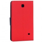 „Mercury“ Fancy Samsung Galaxy Tab 4 7.0 (T230) raudonas odinis dėklas
