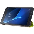 Samsung Galaxy Tab A 7.0 2016 (T280, T285) atverčiamas žalias odinis dėklas - knygutė
