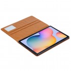 Prabangus „Comma“ odinis atverčiamas rudas Samsung Galaxy Tab A7 10.4 2020 (T505,T500) dėklas