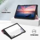 Samsung Galaxy Tab A7 Lite 8.7 2021 (T220, T225) atverčiamas auksinis odinis dėklas - knygutė