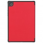 Samsung Galaxy Tab A8 10.5 2021 (X200, X205) atverčiamas raudonas odinis dėklas - knygutė
