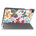 Samsung Galaxy Tab A9+ (X210, X215, X218) atverčiamas spalvotas „Butterflies“ dėklas - knygutė