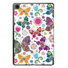 Samsung Galaxy Tab A9+ (X210, X215, X218) atverčiamas spalvotas „Butterflies“ dėklas - knygutė