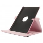 Samsung Galaxy Tab S 10.5 atverčiamas, sukamas 360 laipsnių, rožinis odinis dėklas - stovas
