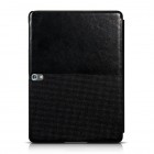 Prabangus „HOCO“ Crystal serijos odinis atverčiamas juodas Samsung Galaxy Tab S 10.5 T805 dėklas