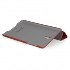 Prabangus „HOCO“ Crystal serijos odinis atverčiamas rudas Samsung Galaxy Tab S 8.4 T705 dėklas