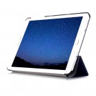 Samsung Galaxy Tab S2 9,7 (T815, T810) atverčiamas mėlynas odinis dėklas - knygutė (sulankstomas)