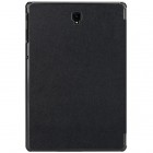 Samsung Galaxy Tab S4 10.5 (T835, T830) atverčiamas juodas odinis dėklas - knygutė (sulankstomas)
