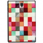 Samsung Galaxy Tab S4 10.5 (T835, T830) „Cubes“ atverčiamas spalvotas dėklas - knygutė